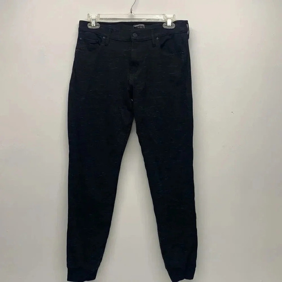Mother The Trainer Pant Star Attraction Pants French Kissing Pleated Black 28 - Picture 3 of 14